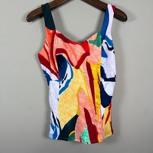 NWT CALIA Power Sculpt Swim High Support Tankini Large